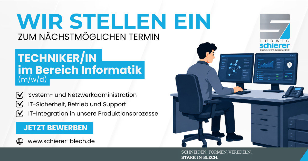 Techniker im Bereich Informatik (m/w/d)